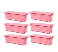 Window Planter Box, Flower Container, Garden Window Tray, Weather Resistant Build, 17.32x7.48x5.51 Inches, Built in Drainage Holes for Growing Vegetables and Kitchen Use