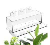 Window Planter Pot - Clear Acrylic Planter, Transparent Plant Holder, Drainage Hole Design, Decorative Home Garden Accessory | Easy Indoor Gardening Use, Ideal Plant For Balcony