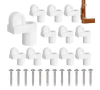 Window Screen Clips,3/8-Inch Locking Hardware,12-Pieces Versatile Window Screen Frame Fittings | Sturdy And Waterproof For Home Living Room Bedroom Toolhouse Garage Study Kitchen Bathroom