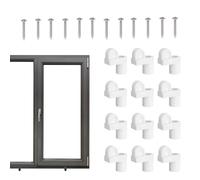 Window Screen Clips - Heavy-Duty 12-Pack Fastener Set | Nylon Frame Latch Hardware | Winter Panel Lock Prevents Shaking for Doors Homes Offices Apartments Providing Secure Installation