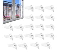 Window Screen Retainer Clips - 20-Pieces Screen Retaining Fasteners With Screws - Storm Window Secure Clips | For Home Farmhouse Apartment Dormitory Living Room Bedroom Study Kitchen