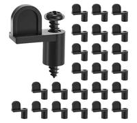 Window Screen, Screen Door Fasteners, 0.79x0.98x0.39 Inches, Offset Clip Hardware, 24 Pieces Secure Mounting Replacement Parts for Patio, Rv, Porch, Garage, Sunroom, Home, Outdoor