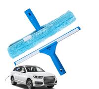 Window Scrubber Squeegee, Microfibra Glass Cleaner, 13,78 in Shower Cleaning Tool, Sided Wiper Kit, Streak Free Mirror for Glass Doors, Floors, Windshields, Bathroom, Home Use