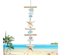 Window Sea Glass Pendant - Decorative Home Ornament, Marine Themed Hanging Accent | Elegant Sea Glass Pendant Design, Indoor Outdoor Garden Yard Beach Decor for Bedroom Living Room Restaurant Holiday