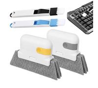 Window Sill Cleaner Tool, Groove Cleaning Brush, 5.31x3.39 Inches Efficient Shutters & Windowsills Scrubber, Compact and Sturdy Design, Window Track Polisher for Household Use