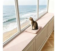 Window Sill Mat Diatomaceous Earth, Narrow Dustproof Window Sill Protective Cover, for Bay Windows and Balconies, Cut to Fit(Pink,24x24in)