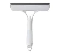 Window Squeegee, Bathroom Shower Cleaner, Handheld Cleaning Tool with Built in Spray, Streak Free Wiper Blade, Lightweight Portable Design 1 Piece, White for Kitchen, Windshield 8.46x10.12x1.18inches