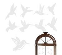 Window Stickers For Birds - 9 Pieces Strikes Prevention Clings, Anti-Collision Window Bird Decals | For Home Apartment Workplace Classroom Balcony Terrace Greenhouse Restaurant