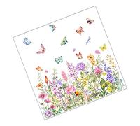 Window Stickers - Removable Colorful Spring Decals for Floral Bouquet | Double-Sided Print with Static Grip & Flower Garden Design for Door, Mirror, Wall and Bathroom