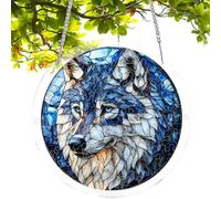 Window Sun Catcher - 5.91 Inches Acrylic Puzzle Decor | Hanging Garden Ornament - 200g Acrylic Design with Reflective Finish and Hanging Chain Creates Colourful Light Effects For Home Window