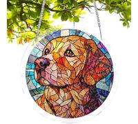 Window Sun Catcher - 5.91 Inches Acrylic Puzzle Decor | Hanging Garden Ornament - 200g Acrylic Design With Reflective Finish And Hanging Chain Creates Colourful Light Effects For Home Window