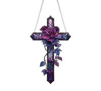 Window Sun Catcher Christian - 2D Flat Acrylic Sun Catcher, Christmas Decoration | Decorative Christian Suun Caatcher Wall Decor For Home Indoor Outdoor