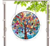 Window Suncatcher Ornament, Acrylic Jigsaw Rainbow Maker, Light Reflecting Decorative Hanging Piece, 7.4 Inches Prism Style Decor Accent for Home Garden Balcony Window Art