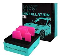 Window Tint Tools, Car Wrap Scraper, Detailing Installation Kit, Ergonomic Grip Design, Sturdy Edges, Ideal for Showcase Setup, Retail Display, Shower Glass and Motorcycle or Truck Tinting