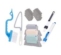 Window Track Cleaner, Crevice Brush, Groovee Cleaning Brush Set