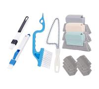 Window Track Cleaning Brush - Magic Scrubber, Handheld Crevice Cleaner, Multi Purpose Household Brush | Kitchen Sill Bathroom Shutter Tile Car Vent Shower Cleaning Tool Set Accesorios
