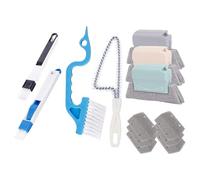 Window Track Cleaning Tool Set - 13 Piece Sliding Door And Window Groove | Cleaning Kit With Brushes And Scrapers | Blind And Window Sill Cleaner For Home, Glass Doors And Narrow Crevices