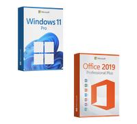 Windows 11 Professional + Microsoft Office 2019 Professional Plus Licencia para 3 PC