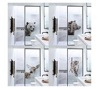 Windows Film Frosted Privacy Window Movie Stained Glass Film Vinyl Window Sticker Glass Sticker Woodland Animal Shower Door Movie no Adhesive. (Stated or Random) (Farbe : 50 x 90 cm)
