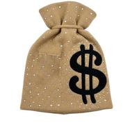 Windproof Beanie Hat, Warm Money Print Cap, Stylish Winter Headwear for Men and Women, Teens, Skiing Snowboarding Hiking Cycling Traveling Sports, Outdoor Winter Accessory