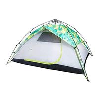 Windproof Camping Hiking Tent Awning 3-4 Person Automatic Camping Tent Beach Rainproof Waterproof Double Sunshade Large Tent Can Provide Effective Wind Resistance Outdoor Activity