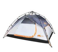 Windproof Camping Hiking Tent Awning 3-4 Person Automatic Camping Tent Beach Rainproof Waterproof Double Sunshade Large Tent Can Provide Effective Wind Resistance Outdoor Activity