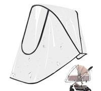 Windproof & Waterproof Stroller Cover - Baby Travel Weather Shield with Transparent Window & Zipper, Protects from Rain, Snow, Dust & Cold Air, Fit for Most Strollers & Joggers, & E