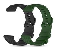 WindRen 2 Piezas Silicona Correas Compatible con Xiaomi Redmi Watch 5 Active/5 Lite, Pulsera de Repuesto de 22mm Deportiva para Amazfit Bip 6/5, Resistente al Desgaste, Impermeable, Ligero