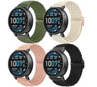 WindRen Correas de 22 mm Compatibles con Amazfit Active Max/Balance 2/Balance, Correa deportiva de nailon trenzado, Pulsera Solo Loop para Amazfit Bip 6/5/Amazfit Cheetah/Cheetah Pro