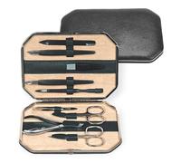 Windrose Beluga Joyero Piel 17.5 cm negro