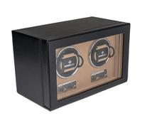 Windrose Caja giratoria Ambiance, Negro con terciopelo | 2 relojes