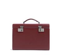 Windrose Merino 5 Etagen Caja joyero rojo oscuro, imitación de cuero, mujer