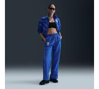 Windrunner Inglaterra Pantalón de fútbol de tejido Woven y talle alto Nike - Mujer - Azul S (EU 36-38)