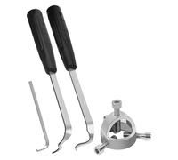Winds - Herramienta de desmontaje de ruedas, extractor de ventiladores, limpieza de manos, herramienta de extracción de acero plateado, accesorios de mano para limpieza de cocina