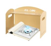 Windschutz für Campingkocher, Windschutz für Herd und Herd,Zusammenklappbare Windschutzscheibe für tragbare Herde | Leichte, hitzebeständige Windschutzscheibe für Campingkocher. Campingzubehör für Cam