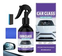 Windshield Anti Fog - 100ml Glass Defogger Spray with Sponge Towel, Window Glass Defogger Cleaner for Window Goggles Mirror Windshield Automotive Motorcycle Vehicle Truck Interior Use 7.87in