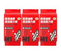 Windshield Clarity Kit - Car Glass Oil Film Remover | 3 Pack Anti-Fog Wipes with High Efficiency Formula & Automotive Cleaning Sheets for Mirror Vehicle Maintenance Detailing and Safety