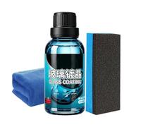 Windshield Coating - 30ml Hydrophobic Rainproof Guard Sponge Towel | Long lasting anti scratch protectant delivers shine for RV sedan truck car glass furniture glass daily travel driving