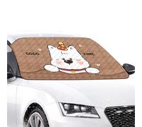 Windshield Covers Winter - 77×36 Inch All-Weather Heavy-Duty Frost Protector with Snow & Ice Shield, Quick-Install Car Cover for Automotive Pickup SUV Truck Vehicles Daily Use