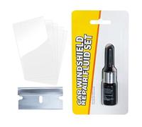 Windshield Crack Repair Kit - 2025 New Glass Crack Repair Kit,Liquid With Curing Film | 2ml Quick Fix Tools For Vehicles Trucks Sedans Pickups Scooters RVs Road Trips Driving Resin Auto Screen Restore