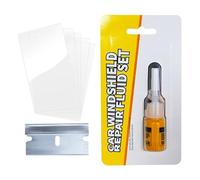Windshield Crack Repair Kit - 2025 New Glass Crack Repair Kit,Liquid With Curing Film | 2ml Quick Fix Tools For Vehicles Trucks Sedans Pickups Scooters RVs Road Trips Driving Resin Auto Screen Restore