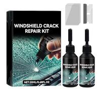 Windshield Crack Repair Kit - Car Glass Repair Kit for Chips, Cracks, Bullseyes & Star Breaks, Quick Fix Resin Fluid (2set)