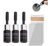 Windshield Crack Repair Kit, Glass Repair Fluid, Cracks Glass Repair Kit, Automotive Glass Nano Repair Fluid Kit (3Set)