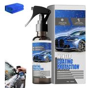Windshield Deicer Spray, 100ml Long-Lasting Auto Defogger, Winter Outdoor Car Window Defroster Spray for Cleaning Ice Truck Vehicle Roof Home Garden Daily Commute Adventure Travel