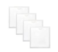 Windshield License Holder - 4PCS Self-Adhesive Parking Sticker Set, Waterproof Protective Card Bag, Clear Material, Strong Adhesion Easy Application | Compact Vehicle Organizer Card Passports