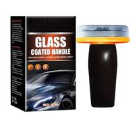 Windshield Oil Film Remover - 90ml Car Glass Cleaner, Oil Film Cleaning Brush with Self Lubricating Coating Pad for Windshield, Window and Rearview Mirror Visibility and Clear Driving Vision