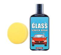 Windshield Scratch Remover - Kit de pulido de 120 ml, líquido de reparación de para coche con esponja, solución de Buffing para ventana de protección, revestimiento transparente de visión