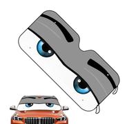 Windshield Sun Shade, Auto Front Window Cover, 140x70 cm Device with Secure Grip, Cartoon Eyes Design Gear with Quick Setup, Car Interior Supply for Sedan Truck SUV Automotive Vehicle Outdoor Summer