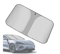 Windshield Sun Shade, Front Window Car Visor, 55.91 X 31.5 X 0.39inches, UV and Heat Reflective Shield, Foldable, Easy to Install, Ideal for Truck, SUV, Van, Pickup, Summer Travel, Road Trips