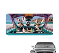 Windshield Sunshade, Dog Pattern Sunvisor, 10,24 x 10,24 x 0,59 pulgadas Adorable Lightweight Foldable Heat Insulating Shield, UV Protection Cover for Truck, Car, Parking and Travel Use